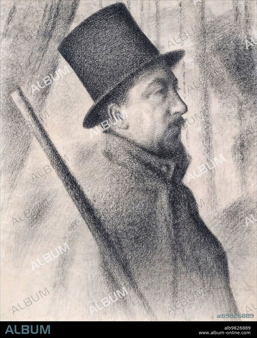 GEORGES PIERRE SEURAT. Portrait of Paul Signac (1863-1935).