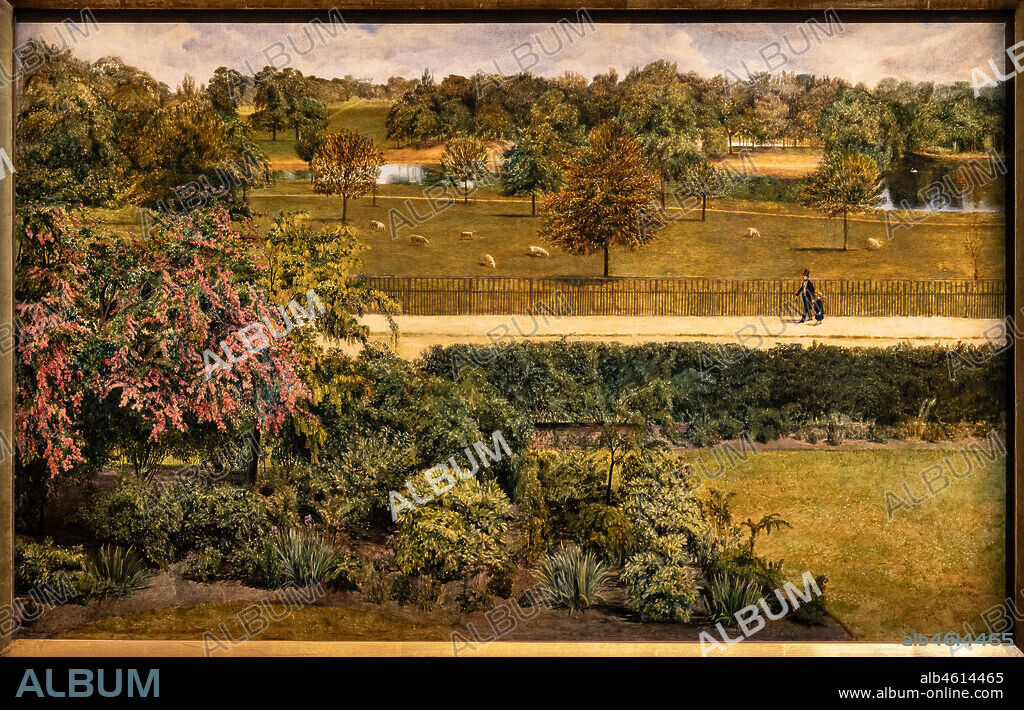 "May, in Regent's Park" (1851) by Charles Allston Collins (1828 - 73); oil painting.