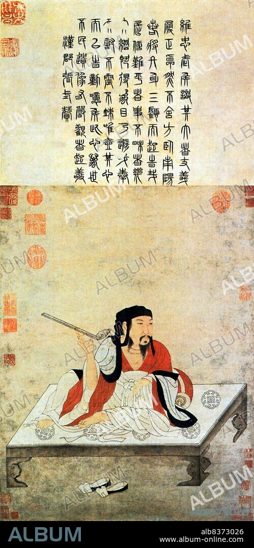 Zhuge Liang (CE 181-234) was Chancellor of Shu Han during the Three Kingdoms period of Chinese history. He is often recognised as the greatest and most accomplished strategist of his era. Often depicted wearing a robe and holding a fan made of crane feathers, Zhuge was not only an important military strategist and statesman; he was also an accomplished scholar and inventor.<br/><br/>. His reputation as an intelligent and learned scholar grew even while he was living in relative seclusion, earning him the nickname Wolong (literally Crouching Dragon). Zhuge is an uncommon two-character compound family name. His name even his surname alone has become synonymous with intelligence and tactics in Chinese culture.