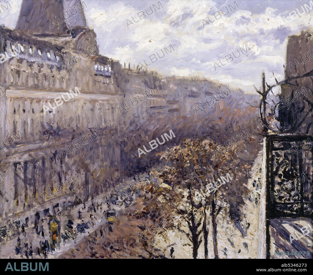 GUSTAVE CAILLEBOTTE. Boulevard des Italiens.