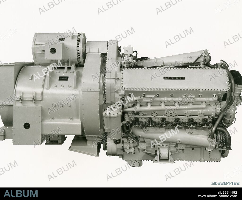Napier Deltic rail traction diesel engine.