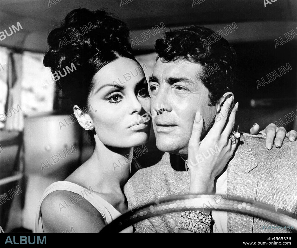DALIAH LAVI and DEAN MARTIN in THE SILENCERS, 1966, directed by PHIL KARLSON. Copyright COLUMBIA PICTURES.