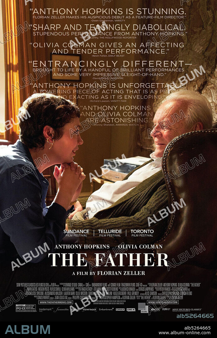 ANTHONY HOPKINS y OLIVIA COLMAN en EL PADRE, 2020 (THE FATHER), dirigida por FLORIAN ZELLER. Copyright TRADEMARK FILMS/ CINE@/AG STUDIOS NYC/EMBANKMENT FILMS.