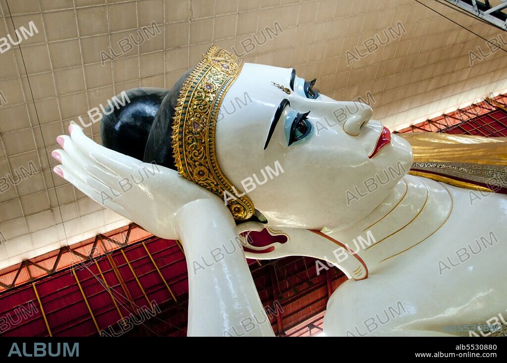 Housed in a pavilion the 70m (230ft) long Chauk Htat Gyi reclining Buddha was constructed in 1966. It replaced a smaller image built in 1907.
