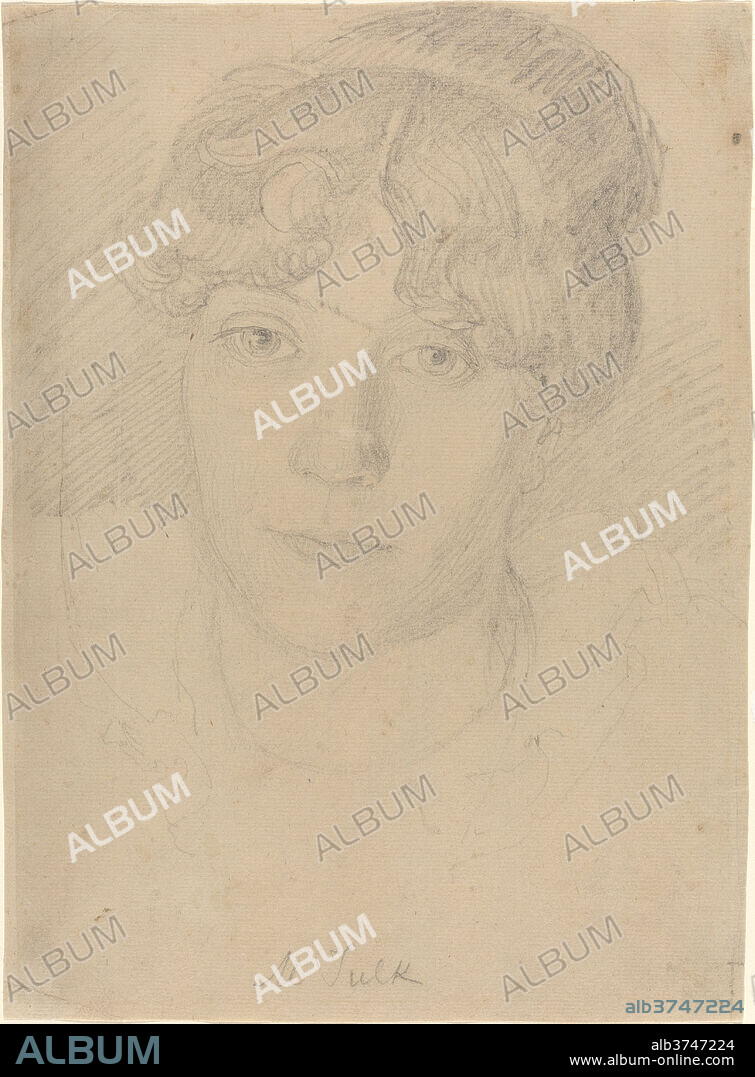 JOHN FLAXMAN. Mrs. Tulk. Dimensions: overall: 25.1 x 18.4 cm (9 7/8 x 7 1/4 in.). Medium: graphite on laid paper.