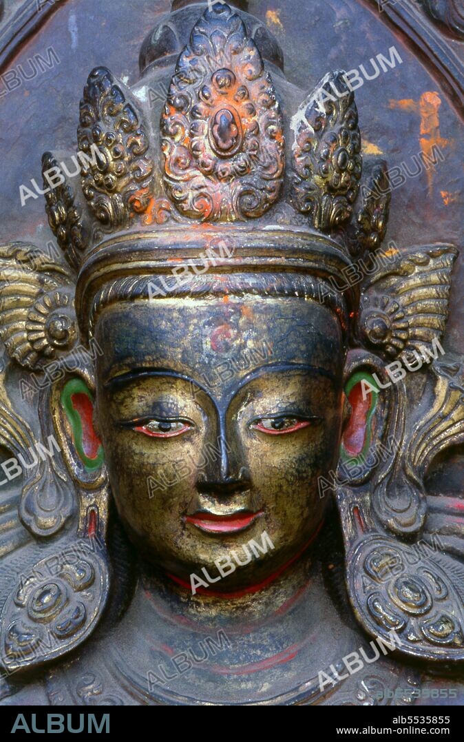 Vishnu (Sanskrit ?????? Vi??u) is the Supreme god in the Vaishnavite tradition of Hinduism. Smarta followers of Adi Shankara, among others, venerate Vishnu as one of the five primary forms of God. The Vishnu Sahasranama declares Vishnu as Paramatma (supreme soul) and Parameshwara (supreme God). It describes Vishnu as the All-Pervading essence of all beings, the master of - and beyond - the past, present and future, one who supports, sustains and governs the Universe and originates and develops all elements within. Vishnu governs the aspect of preservation and sustenance of the universe, so he is called 'Preserver of the Universe'. In the Puranas, Vishnu is described as having the divine colour of water filled clouds, four-armed, holding a lotus, mace, conch (shankha) and chakra (wheel). Vishnu is also described in the Bhagavad Gita as having a 'Universal Form' (Vishvarupa) which is beyond the ordinary limits of human perception or imagination.