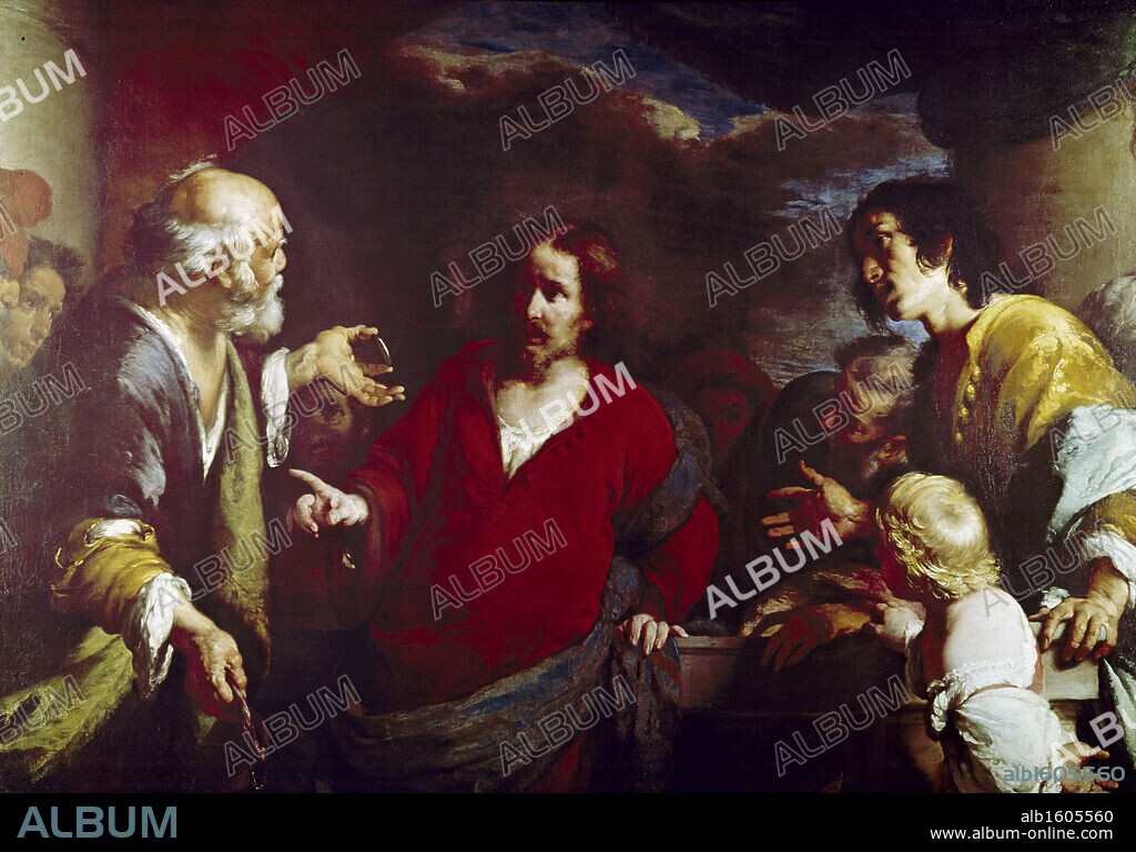 Tribute Money by Bernardo Strozzi, (1581-1644), Sweden, Stockholm, National Museum of Fine Arts.