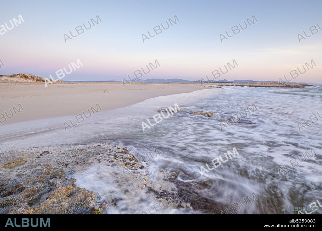 Llevant beach, Es Trucadors , Formentera, Pitiusas Islands, Balearic Community, Spain.