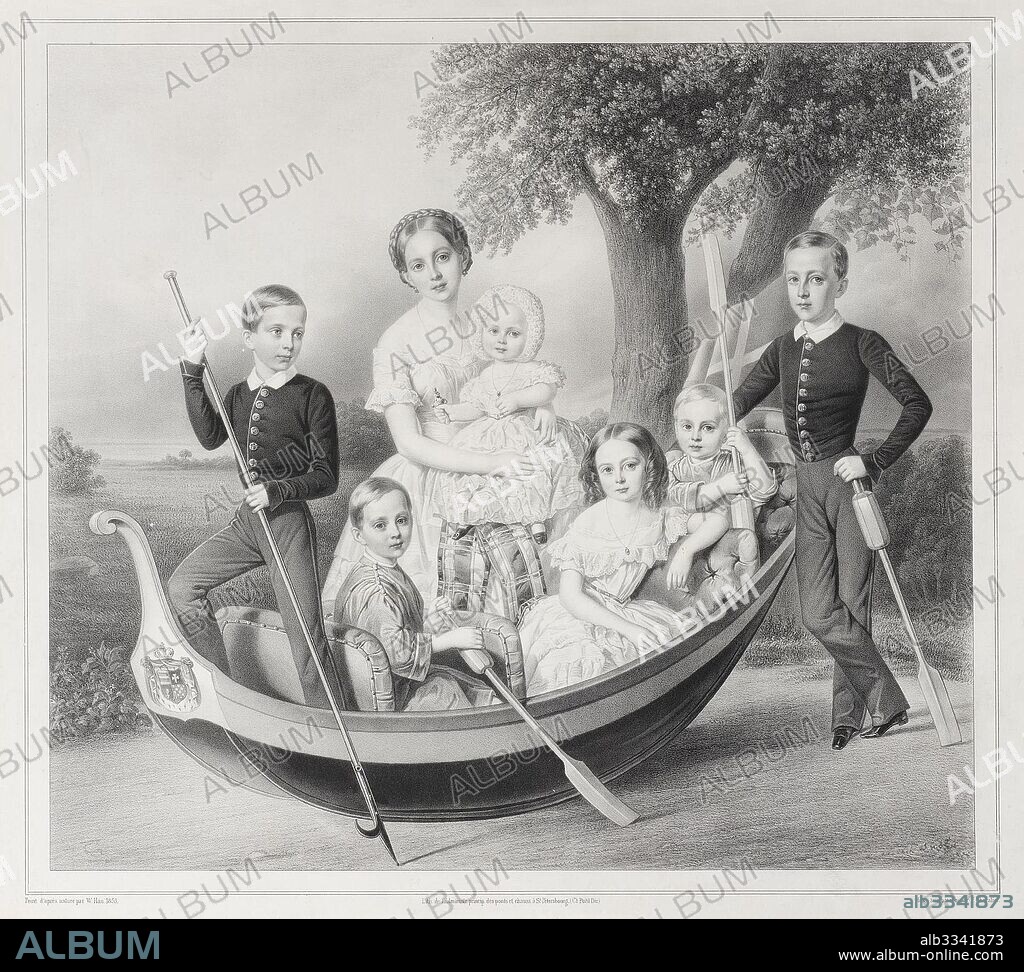 VLADIMIR IVANOVICH HAU (GAU). Children of Duke Peter of Oldenburg (1812–1881): Alexandra, Katharine, Nikolaus, Alexander and Georg.