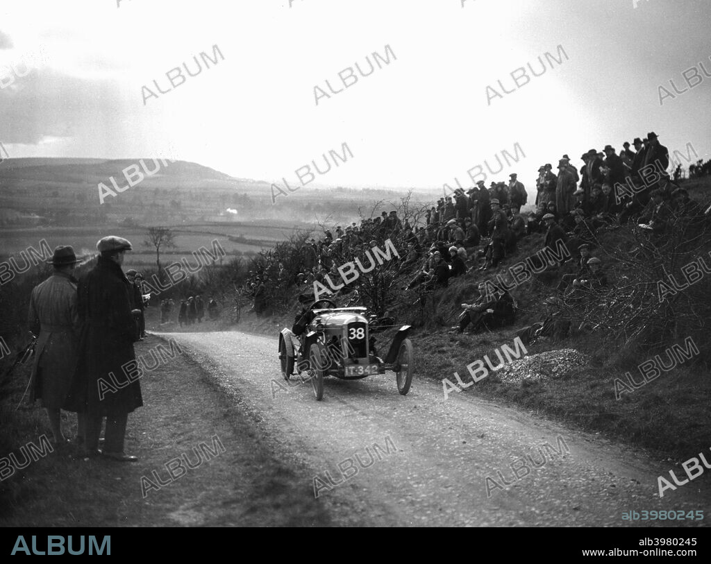 GN 1098 cc. Vehicle Reg. No.  IT342.  Event Entry No: 38 Driver: Godfrey, H.R. Time: 37.8 secs. Place: Essex M.C. Kop Hillclimb. Date: 25.3.22.