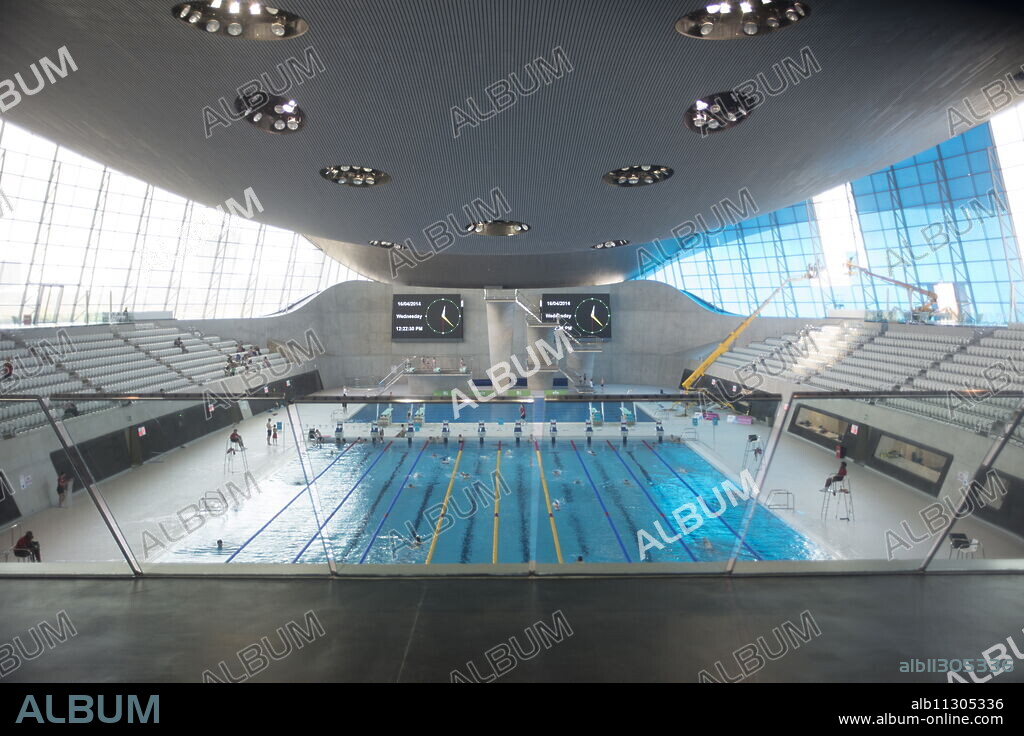 The Aquatic Centre, Queen Elizabeth Olympic Park, Stratford, London, E20, England, United Kingdom, Europe.