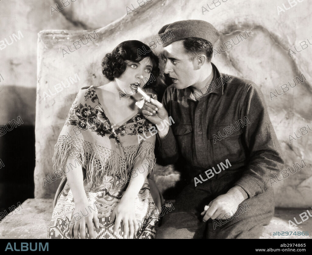 SILENT STILL: CHEWING GUM.'The Big Parade,' 1925. Renee Adoree and John Gilbert.