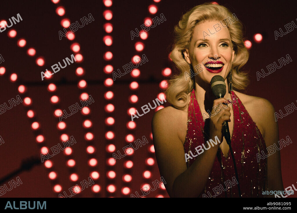 JESSICA CHASTAIN en GEORGE & TAMMY, 2022, dirigida por ABE SYLVIA y JOHN HILLCOAT. Copyright 101 Studios / Brolin Productions.