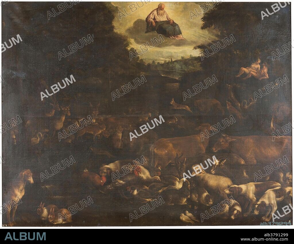 JACOPO BASSANO. Bassano (Taller de) / 'El Paraíso terrenal'. Siglo XVI. Óleo sobre lienzo, 144 x 186,5 cm.