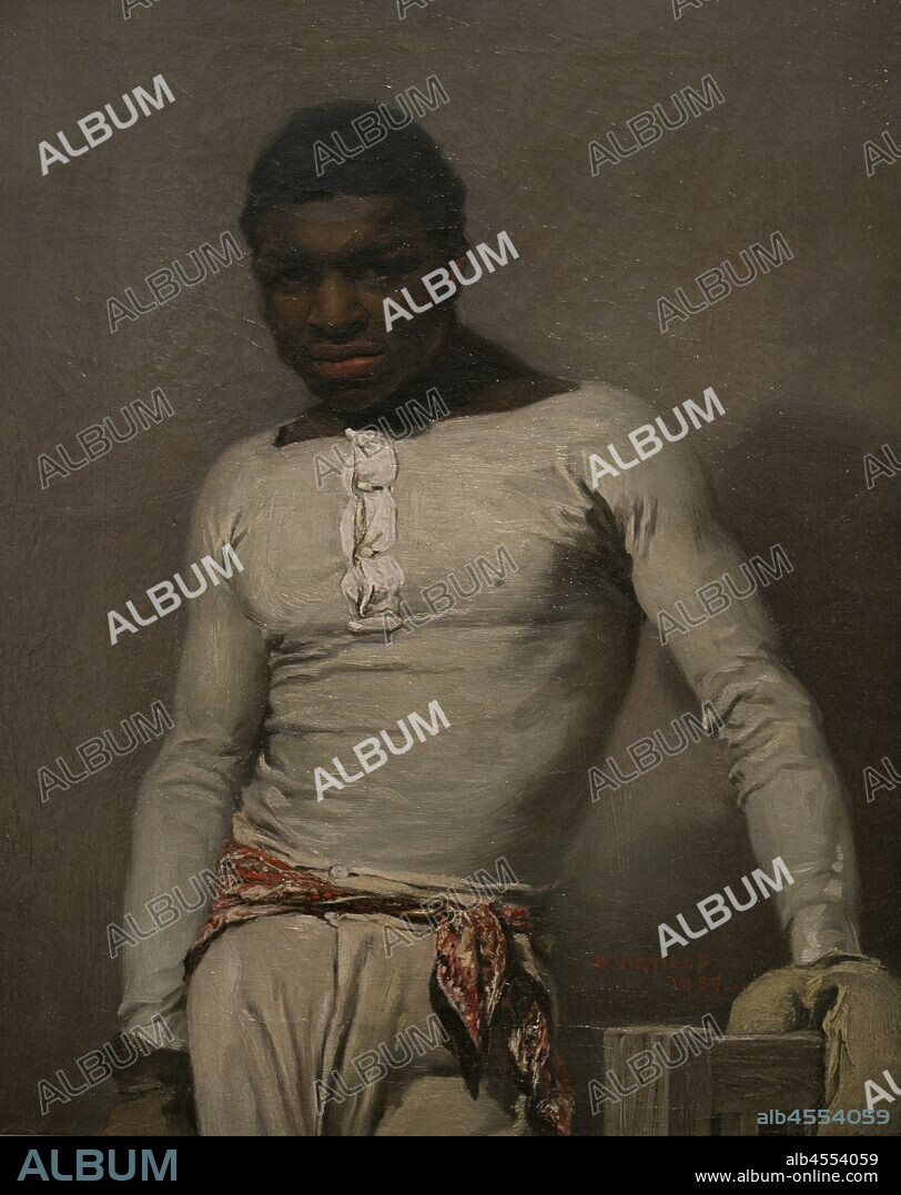 James Wharton (1813-1856). Boxeador marroquí conocido como"Young Molineaux"en Inglaterra. Retrato realizado por William Daniels (1813-1880). Oleo sobre lienzo,1839. National Portrait Gallery. Londres. Inglaterra.