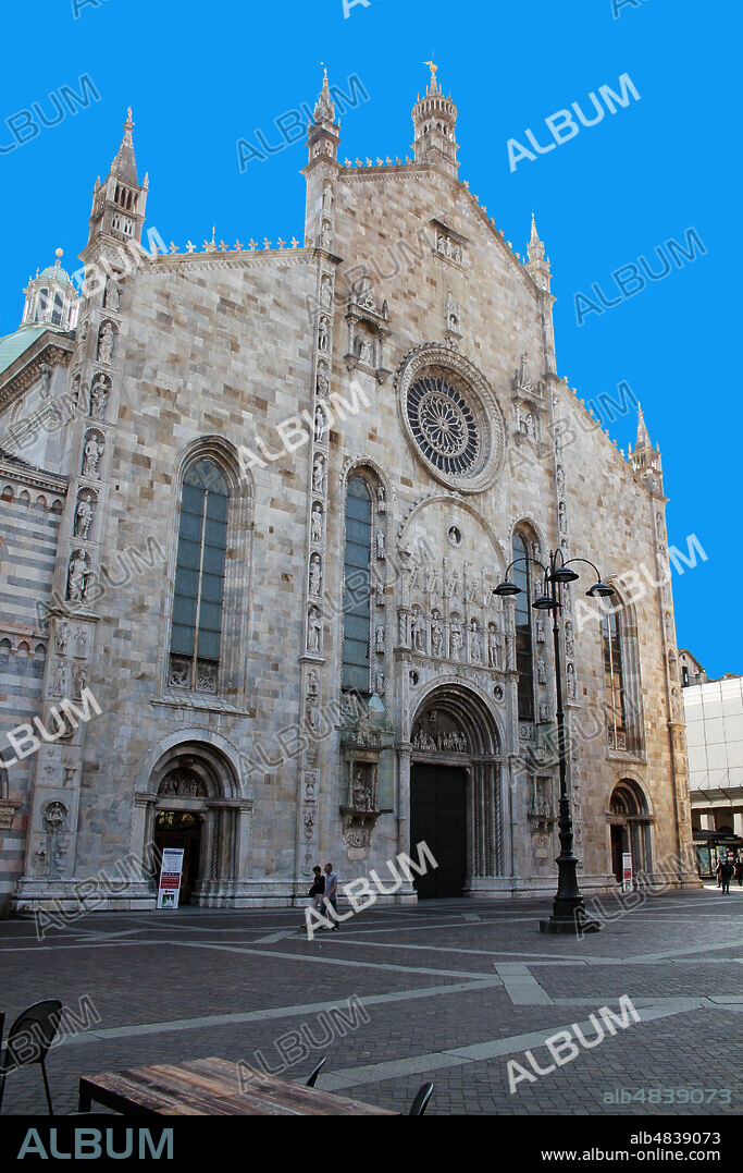 Como, Lombardy, Italy. The Cathedral of Santa Maria Assunta. Late Gothic, Renaissance architectural style.