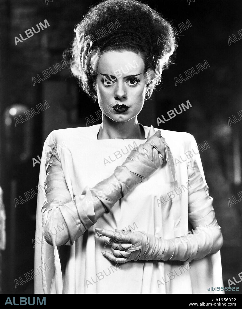 ELSA LANCHESTER en LA NOVIA DE FRANKENSTEIN, 1935 (THE BRIDE OF FRANKENSTEIN), dirigida por JAMES WHALE. Copyright UNIVERSAL PICTURES.