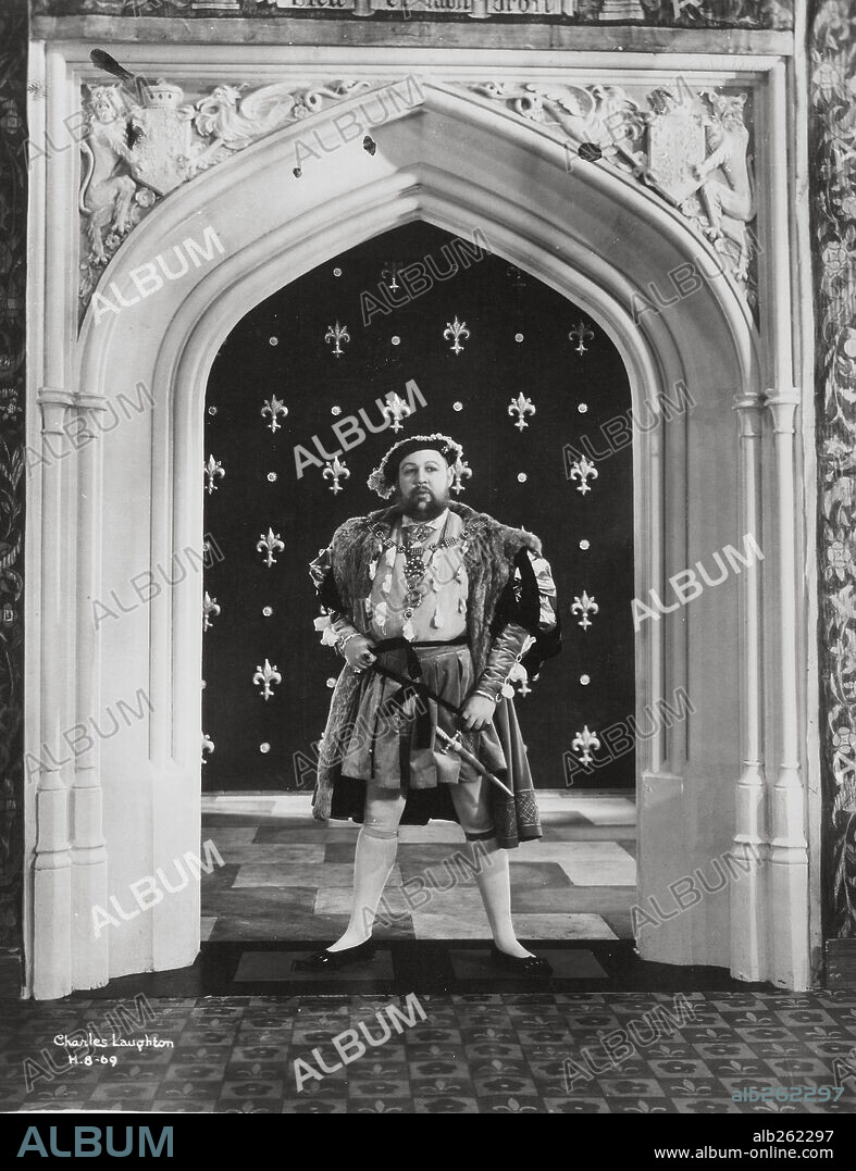 CHARLES LAUGHTON en LA VIDA PRIVADA DE ENRIQUE VIII, 1933 (THE PRIVATE LIFE OF HENRY VIII), dirigida por ALEXANDER KORDA. Copyright UNITED ARTISTS.
