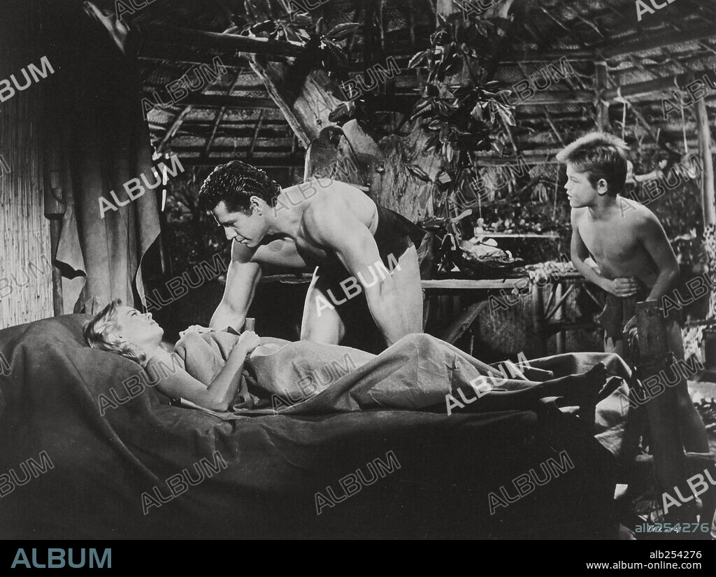 TARZÁN LUCHA POR SU VIDA, 1958 (TARZAN'S FIGHT FOR LIFE), dirigida por H. BRUCE HUMBERSTONE. Copyright M.G.M.