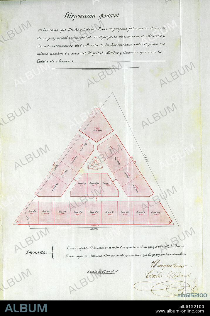 PLANTA DEL BARRIO DE POZAS-SIG 4-261-76.