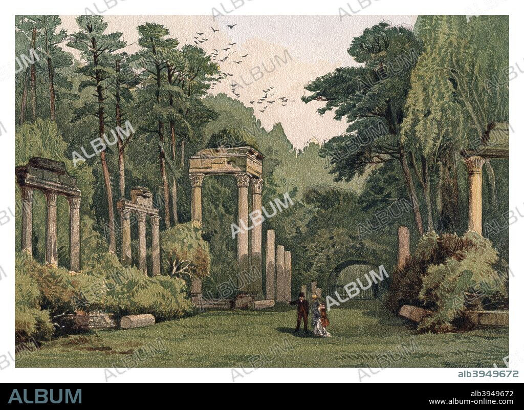 'Ruins in Windsor Park', 1880. A watercolour sketch from Windsor Castle and the Water-Way Thither by W H Davenport Adams, published by Marcus Ward and Co, (London, 1880).