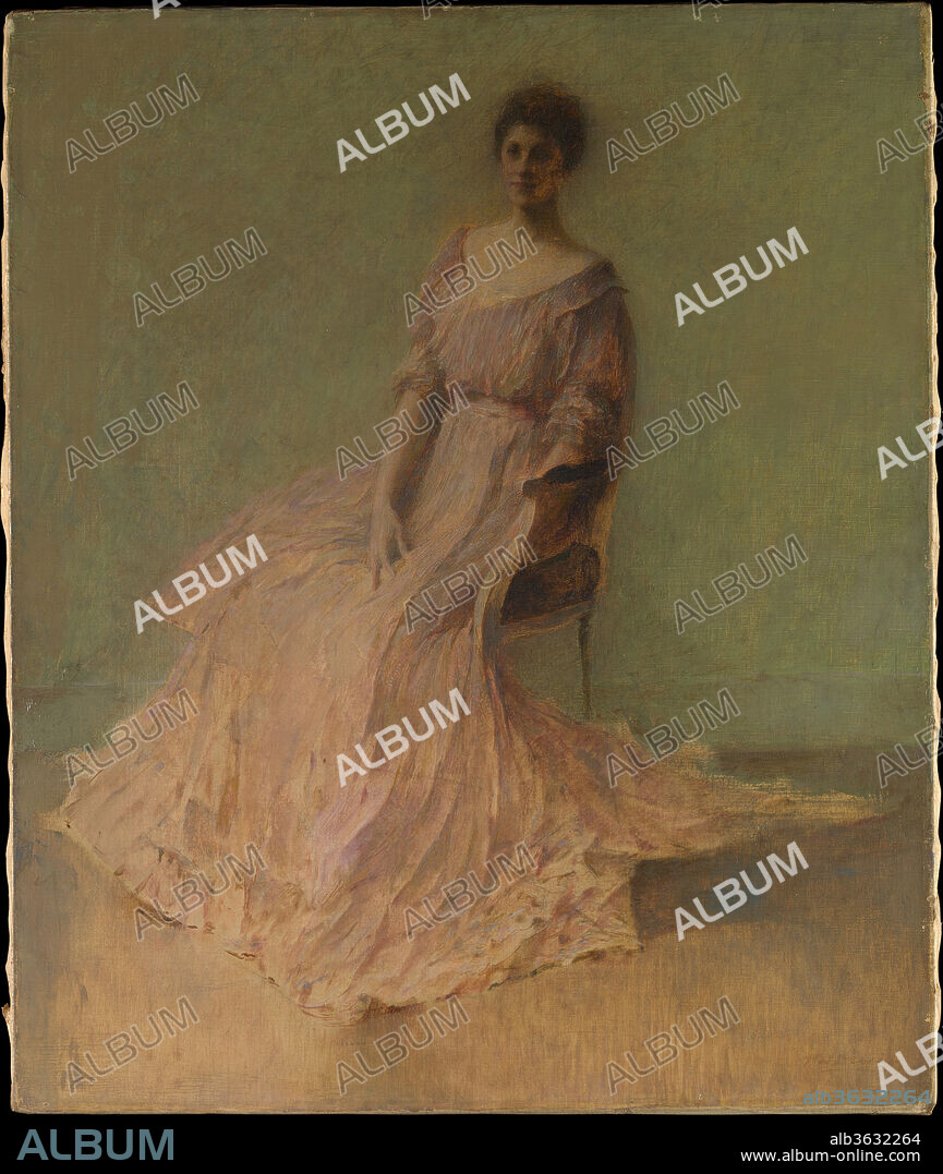 Lilac Dress. Artist: Thomas Wilmer Dewing (1851-1938). Dimensions: 24 1/16 x 20 1/16 in. (61.1 x 51 cm). Date: by 1919.