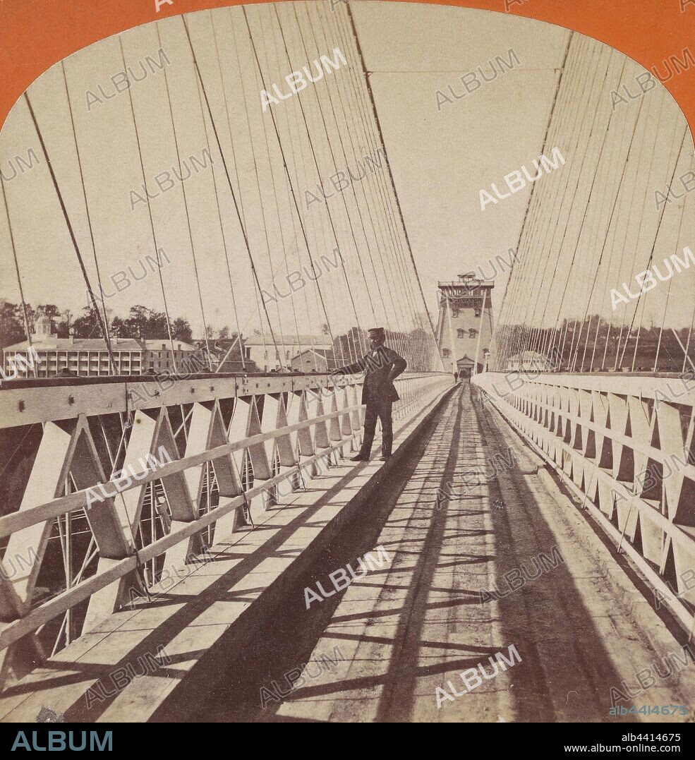 New Suspension Bridge Niagara 1268 feet long., Barker