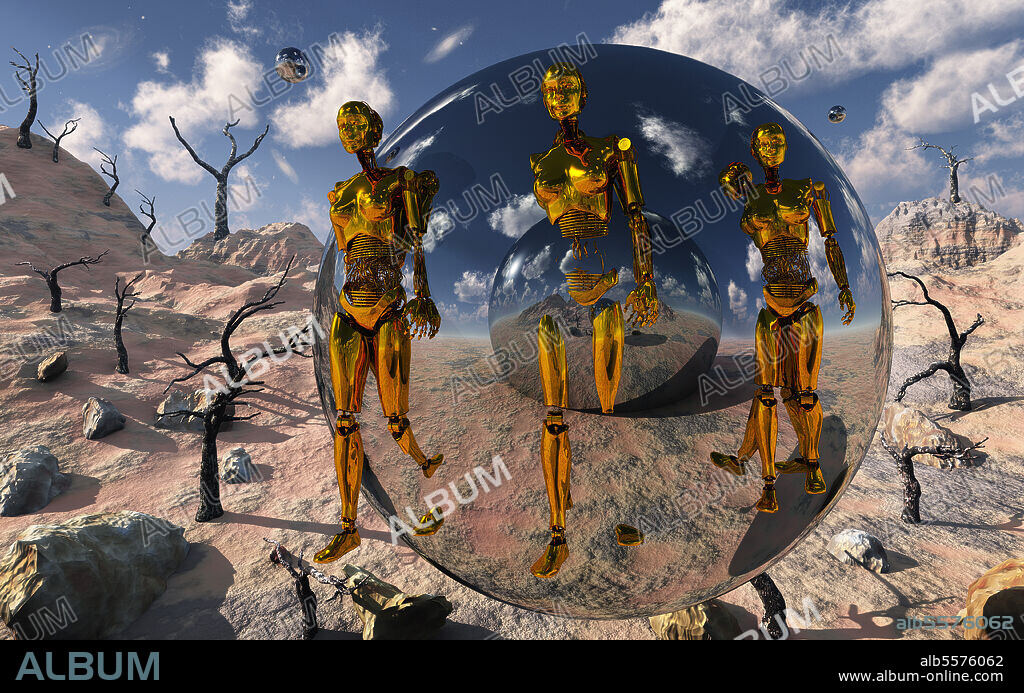 An advanced civilization uses time and dimensional travel spheres to send out robotic exploration teams to explore all parts of time and space.