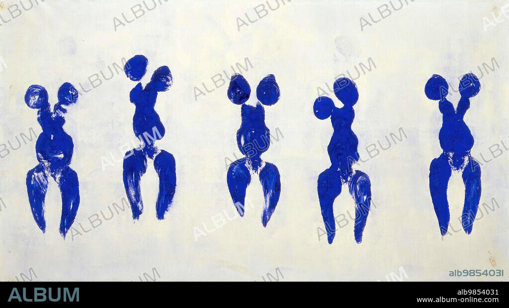 Yves Klein/ Antropometría, Francia, 1960, Acrílico (156.5 x 282.5 cm.).