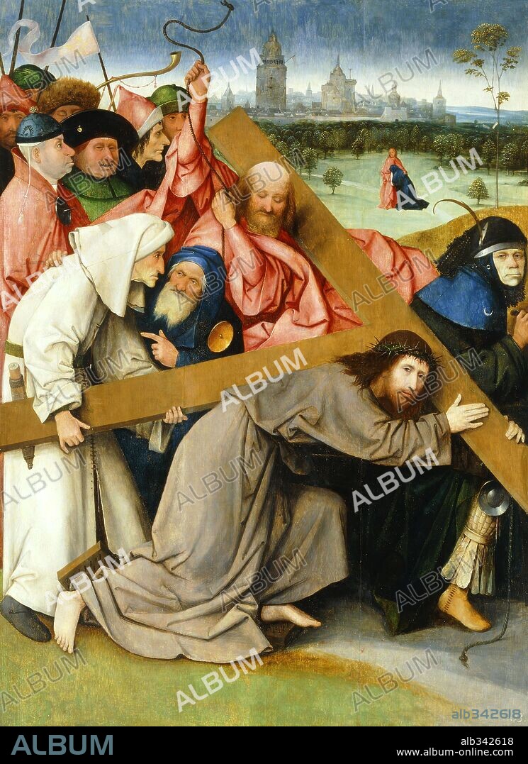 Hieronymus Bosch / 'Cristo portando la cruz', 1505/1507, Óleo sobre tabla, 150 x 94 cm.