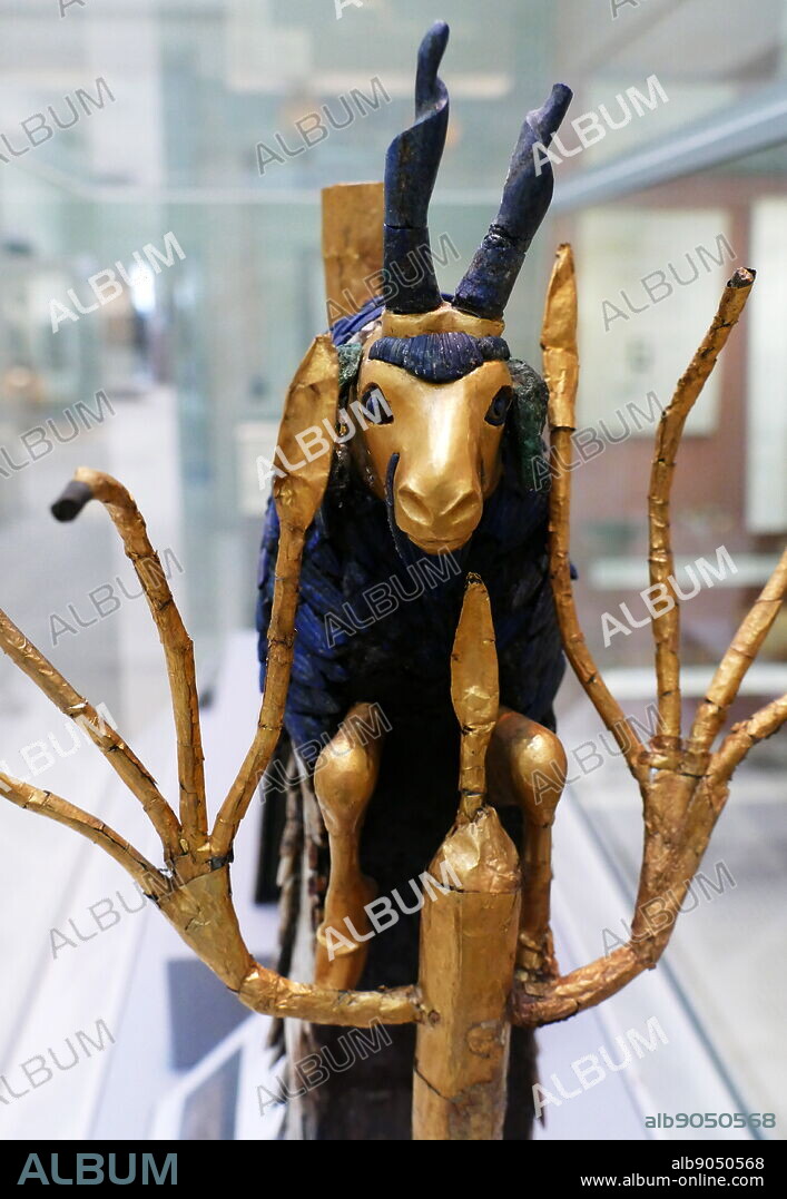 The Ram in the Thicket; Statuette of a goat. Early Dynastic III period; 2600BC; found at Ur, Iraq.