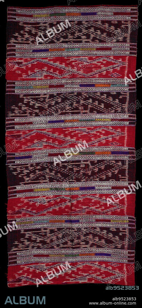 Panel, early 20th century, 52 x 24 15/16 in. (132.08 x 63.34 cm), Cotton, silk ikat, Laos, 20th century.