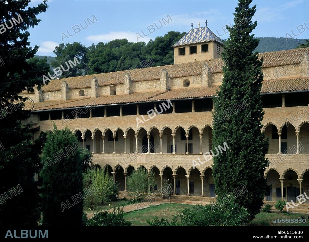 PALACIO REINA - CLAUSTRO DEL MONASTERIO DE PEDRALBES - SIGLO XIV.
