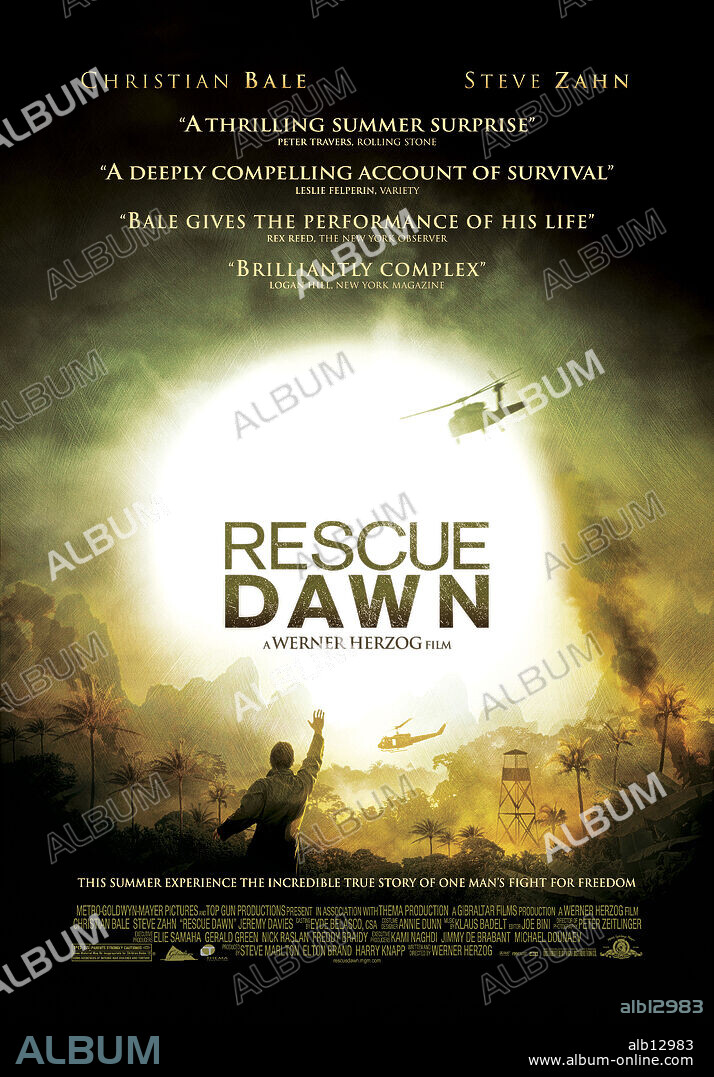 Poster of RESCUE DAWN, 2006, directed by WERNER HERZOG. Copyright METRO GOLDWYN.