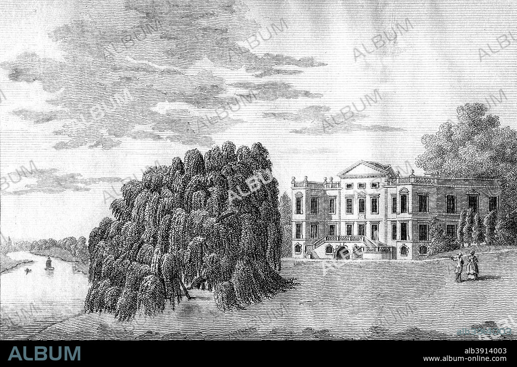 Alexander Pope's villa at Twickenham, London, 1807.