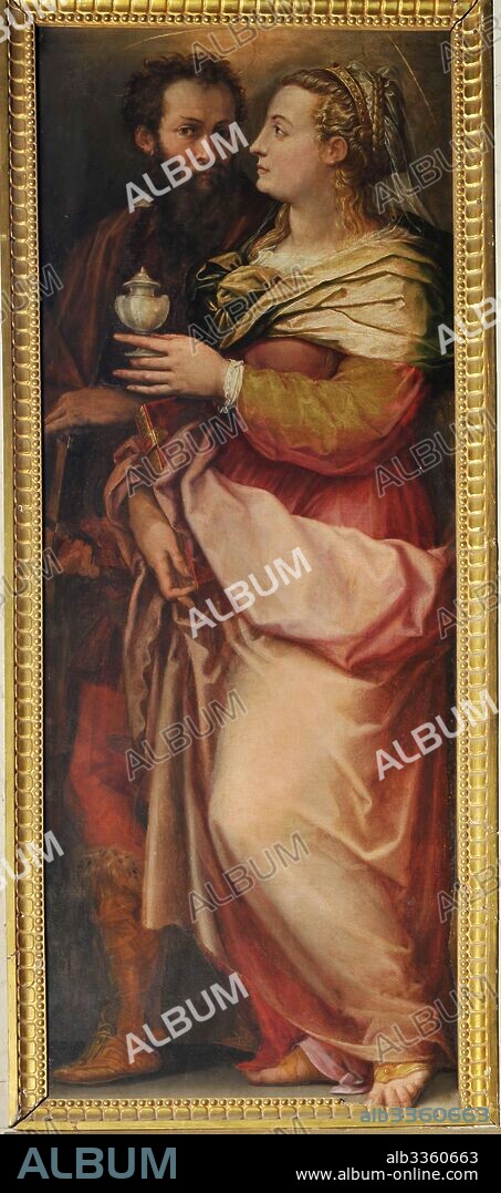 Giorgio Vasari with his wife Niccolosa Bacci.