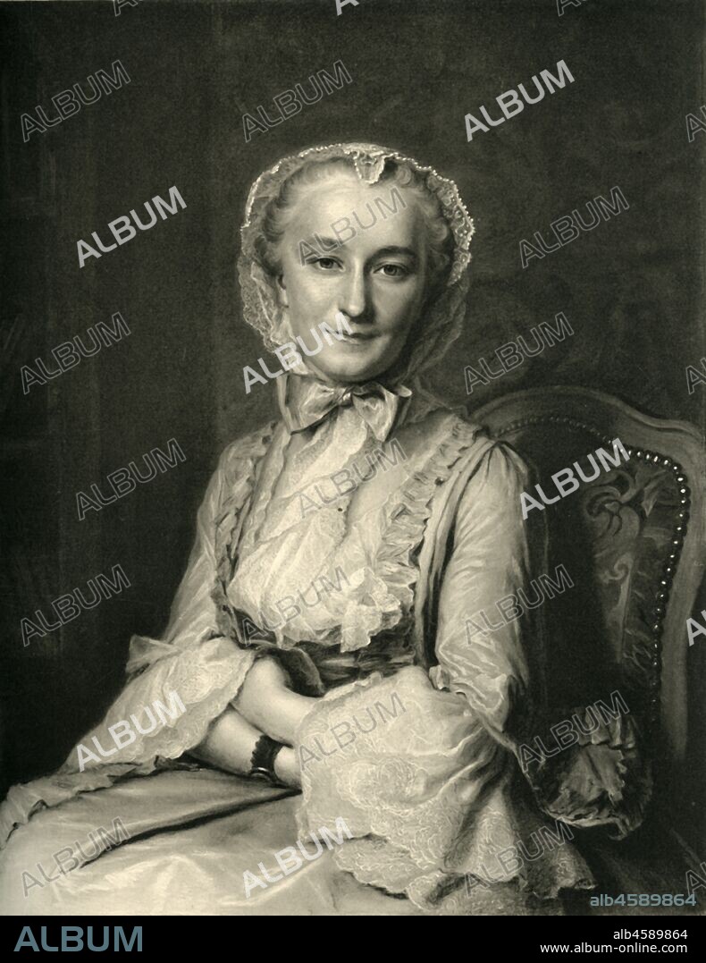J CHAUVET. 'Portrait of Mademoiselle Sallé', c1750s, 1908. Marie Sallé (1707-1756) was a French dancer and choreographer, and made her first public performance at Lincoln's Inn Fields Theatre in London in 1716. Photogravure after a pastel by Maurice-Quentin de La Tour, in the Calouste Gulbenkian Museum, Lisbon. From "La Revue De L'Art - Ancien et Moderne" - Volume XXIV, July-December 1908, [Paris, 1908].
