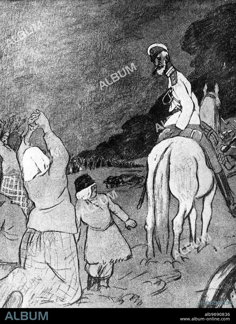Duke Nicholas , Russian peasants. " Why should I care what happens to you slum , comfort yourselves that you will be dying for " Civilisation , Culture ".