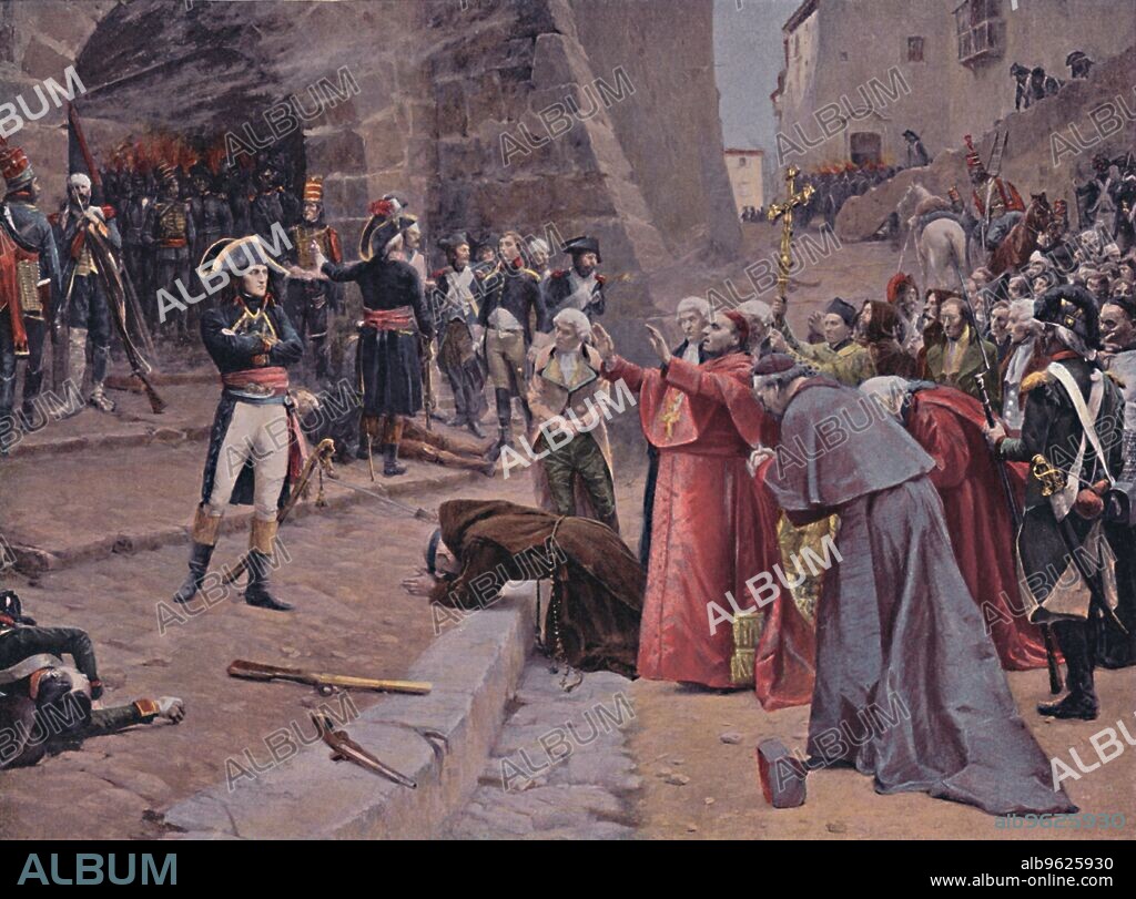 'The Siege of Pavia', 1796, (1896). Typogravure after the painting by Paul-Emile Boutigny. From Life of Napoleon Bonaparte, Volume I, by William Milligan Sloane. [The Century Co., New York, 1896].