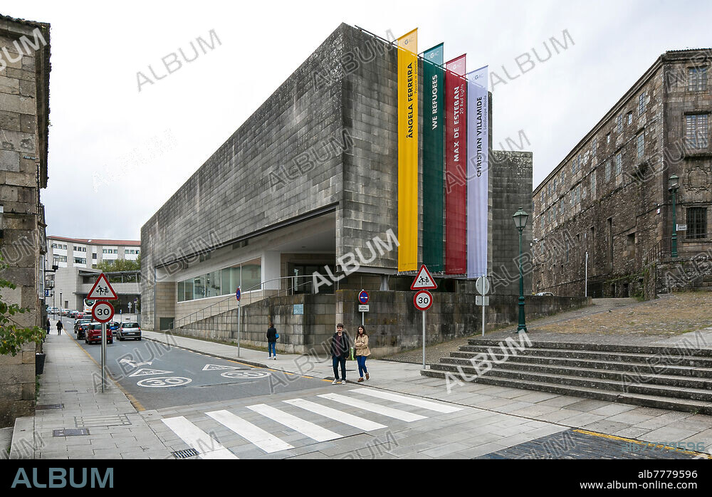 Spanien Santiago de Compostela 0503 Museum für zeitgenössische Kunst 1993 von Álvaro Siza.