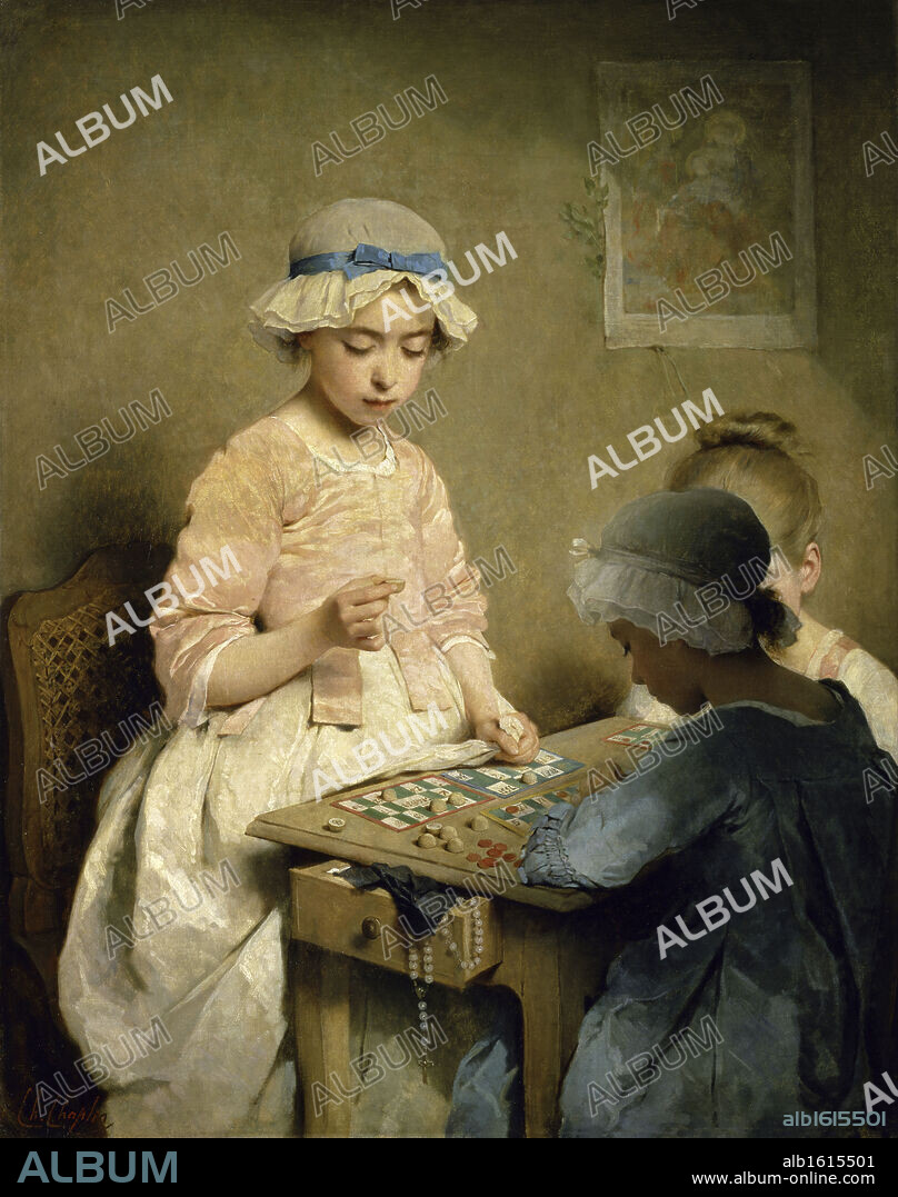 CHARLES JOSHUA CHAPLIN. A Game of Chance   1865   Charles Chaplin (1825-1891French)   Musee des Beaux-Arts, Rouen.
