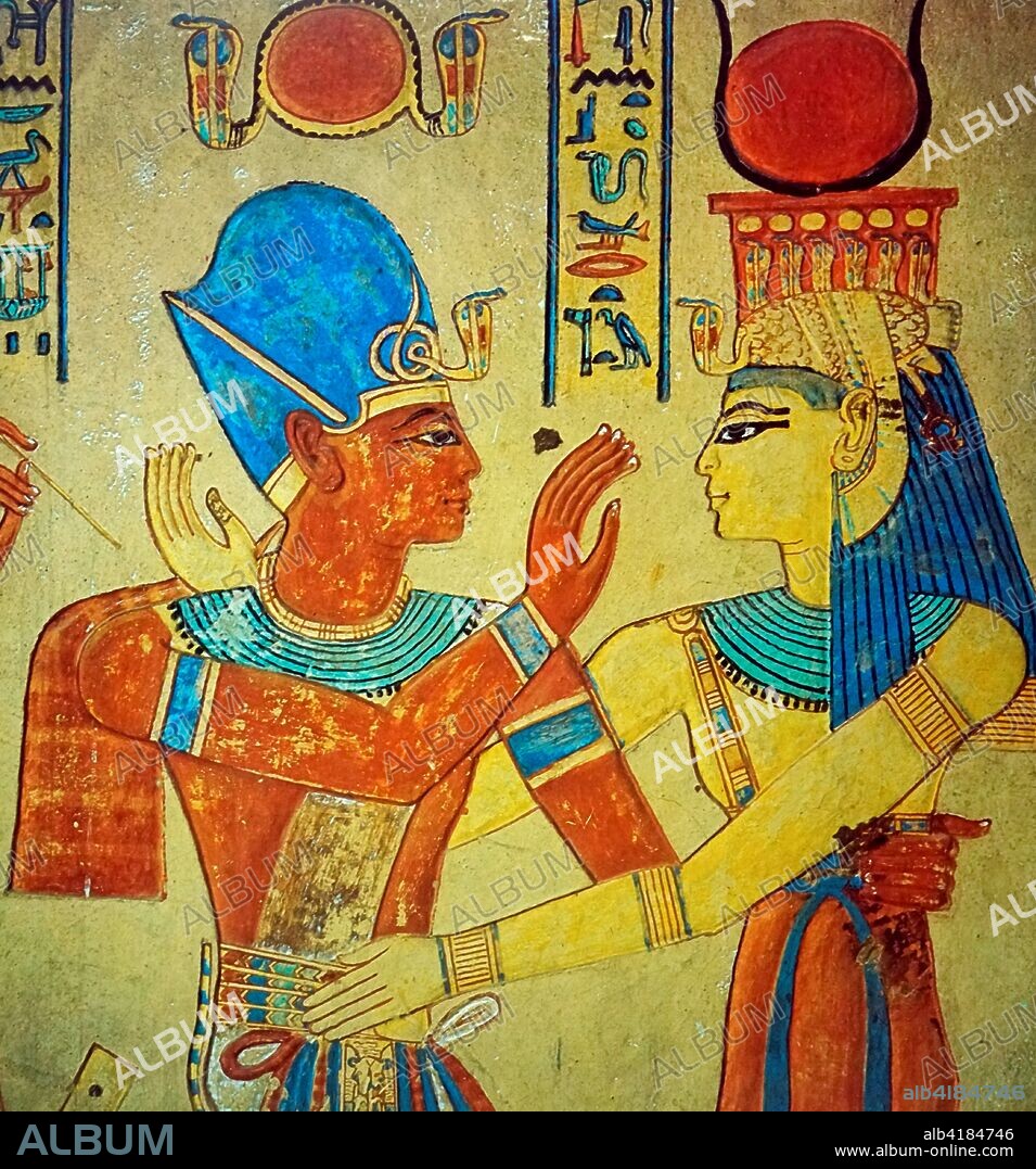 Relief from the Tomb of Prince Amunherkhepeshef (Twentieth Dynasty). Valley of the Kings. The goddess Isis depicted embracing Ramesses III. Usimare Ramesses III (also written Ramses and Rameses) was the second Pharaoh of the Twentieth Dynasty and is considered to be the last monarch of the New Kingdom to wield any substantial authority over Egypt.