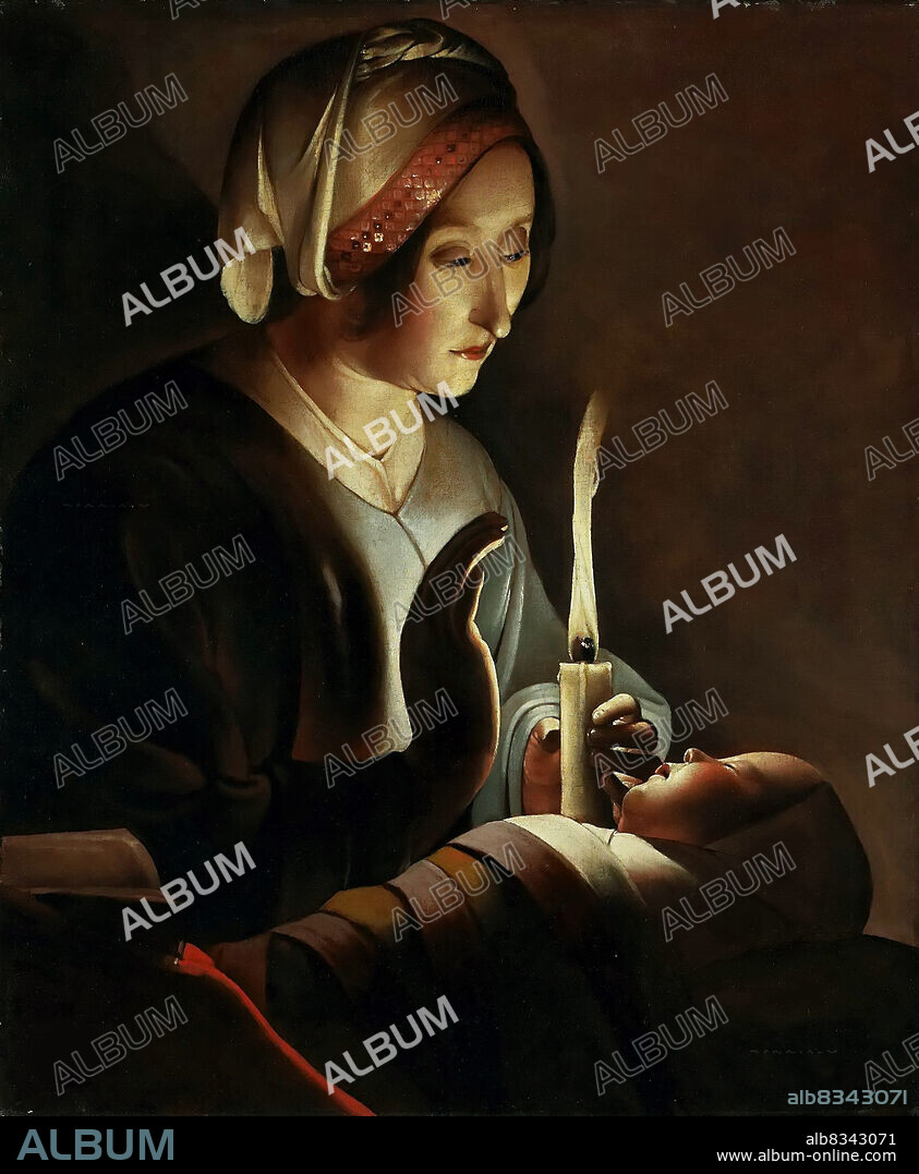 GEORGES DE LA TOUR. Saint Anne with the Christ Child.