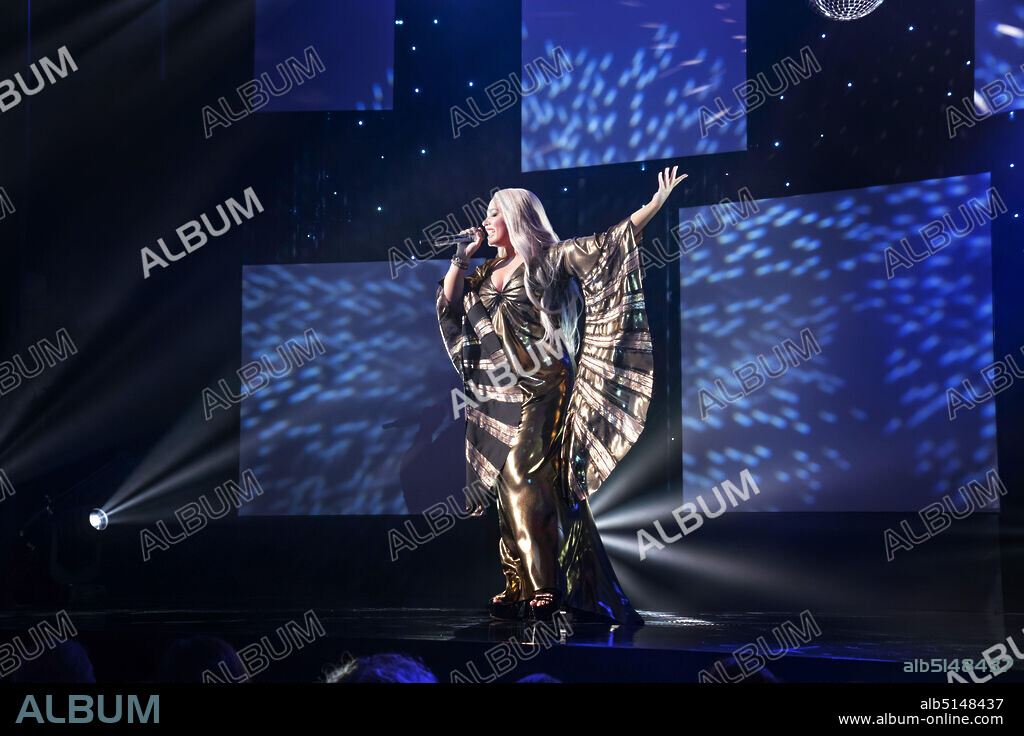 DEMI LOVATO dans EUROVISION SONG CONTEST: THE STORY OF FIRE SAGA, 2020, réalisé par DAVID DOBKIN. Copyright EBU / Netflix / Truenorth Productions.