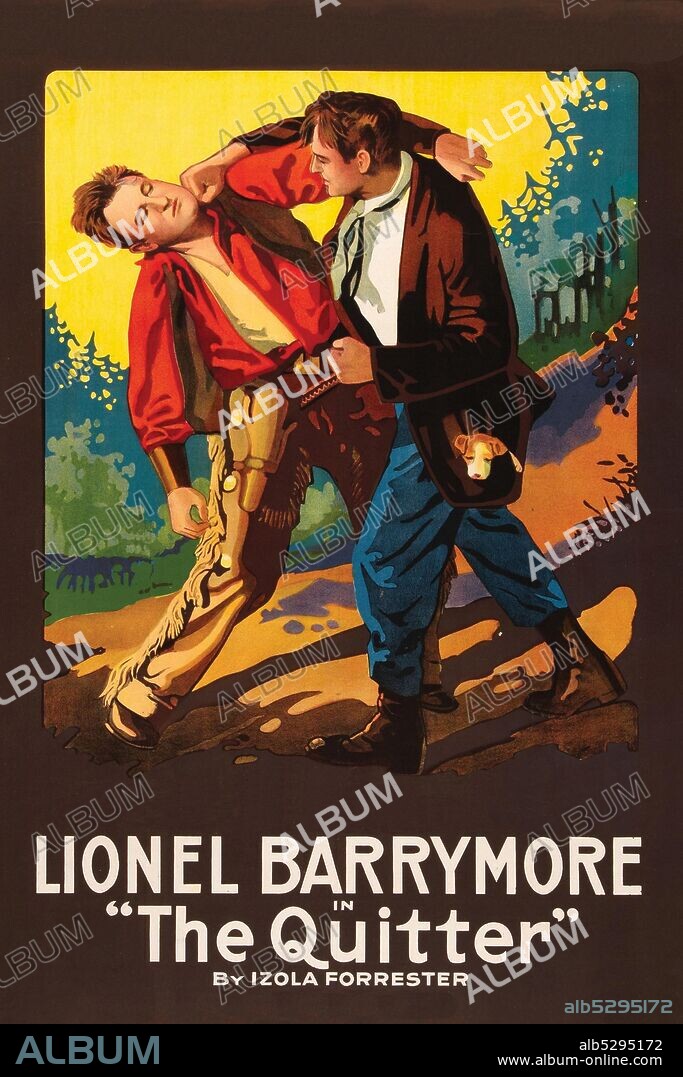 Cowboy Fisticuffs.  The Quitter is a 1916 American silent western film directed by Charles Horan and starring Lionel Barrymore. It was produced by Rolfe Photoplays and distributed by Metro Pictures..