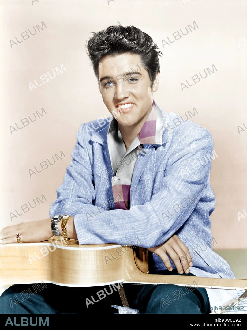 ELVIS PRESLEY in JAILHOUSE ROCK - RHYTHMUS HINTER GITTERN, 1957 (JAILHOUSE ROCK), unter der Regie von RICHARD THORPE. Copyright M.G.M.