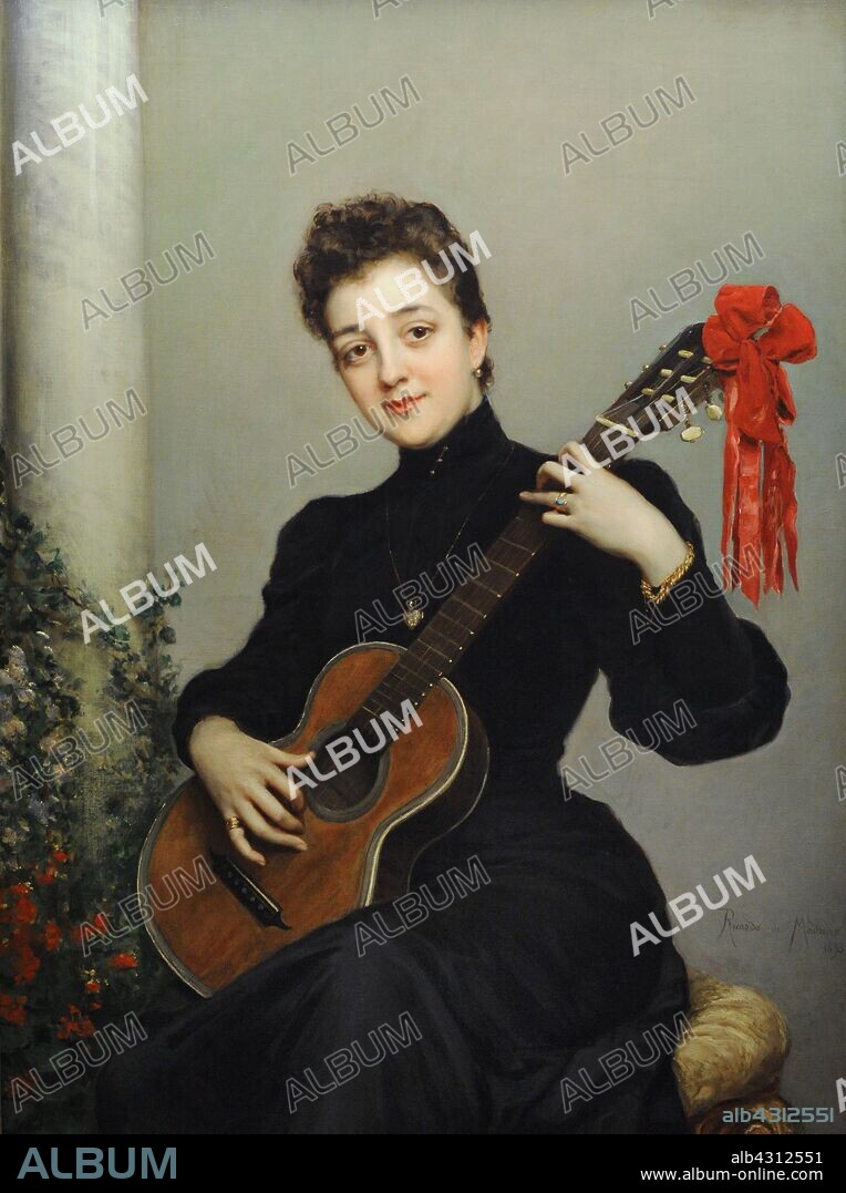 Ricardo de Madrazo y Garreta (1851-1917). Pintor español. En el patio, 1893. Museo de Historia. Madrid. España.