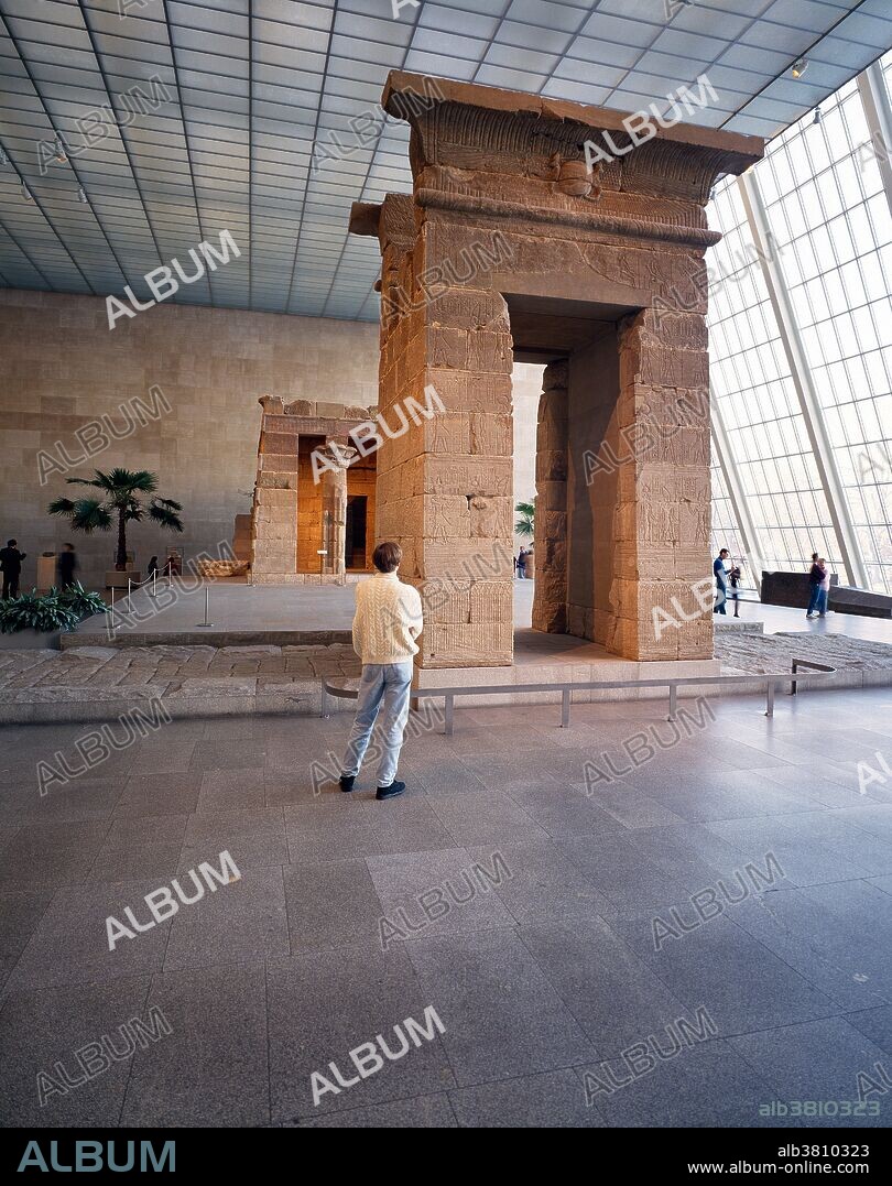 The Temple of Dendur was a gift from the Egyptian goverment in recognition for American assistance in saving the temples of Nubia, including Abu Simbel. Metropolitan Museum of Art, New York City.