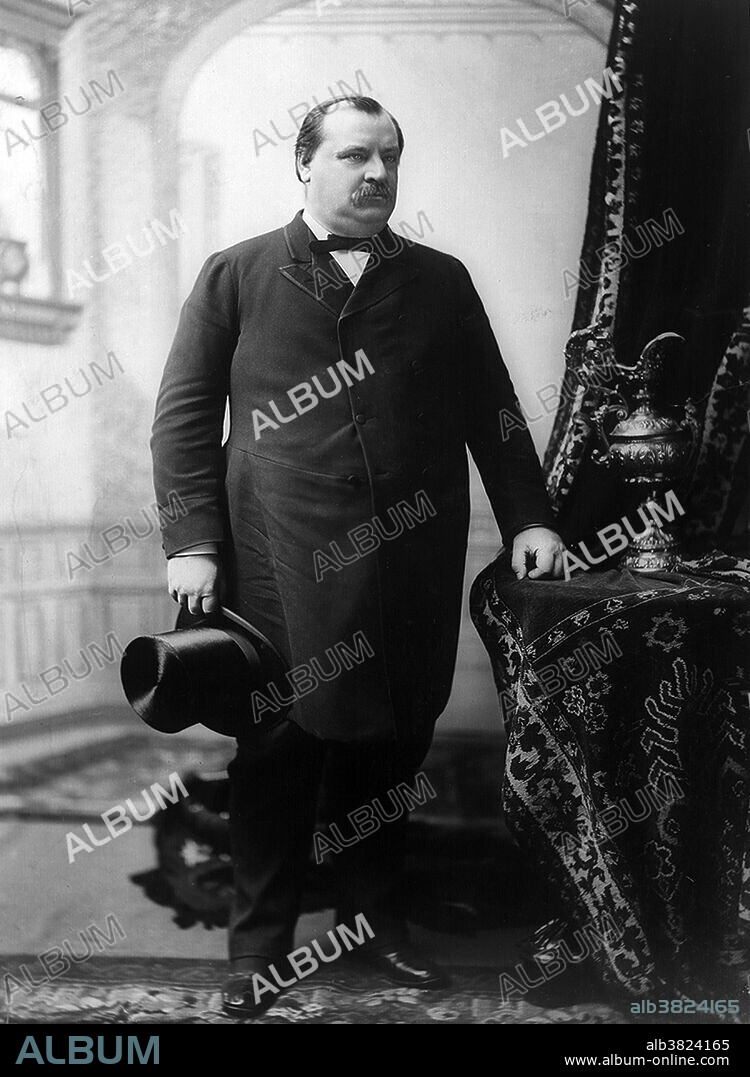 Stephen Grover Cleveland (March 18, 1837 - June 24, 1908) was the 22nd and 24th President and the only president to serve two non-consecutive terms (1885-89 and 1893-97). He was the winner of the popular vote for president three times; 1884, 1888, and 1892. He was the leader of the pro-business Bourbon Democrats who opposed high tariffs, Free Silver, inflation, imperialism and subsidies to business, farmers or veterans. He won praise for his honesty, independence, integrity, and commitment to the principles of classical liberalism. He fought political corruption, patronage, and bossism. His intervention in the Pullman Strike of 1894 to keep the railroads moving angered labor unions nationwide. His support of the gold standard and opposition to Free Silver alienated the agrarian wing of the Democratic Party. He began his presidency as a bachelor. In 1886, he married 21 year old Frances Folsom in the Blue Room at the White House. After leaving the White House they moved to his New Jersey estate, Westland Mansion. In 1908, he suffered a heart attack and died at the age of 71. His last words were "I have tried so hard to do right.".