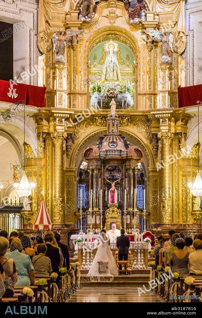 Basilica de Santa Maria, siglo XVII, ,barroco valenciano, Elche, Comunidad Valenciana.